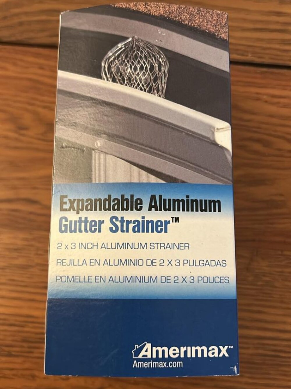 Amerimax Expandable Aluminum Gutter Strainer for Round or Square Downspouts. New